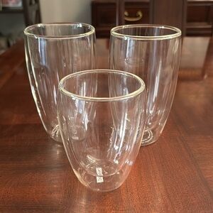 BODUM Pavina Double Wall Glass Tumbler Set Clear